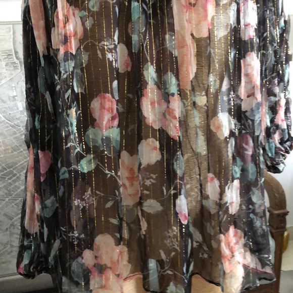 Zimmermann silk blouse with floral print Sz 2 6-8 - Picture 6 of 10